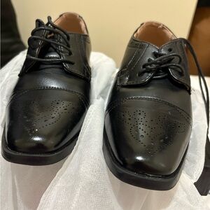 Classic Black Leather Men's Dress Shoes